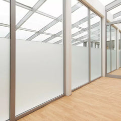 4,26€/m² Satinierte Milchglasfolie Sichtschutz Büro selbstklebend Weiss / Frostet 122cm