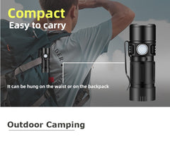 Mini LED Alu Taschenlampe Wiederaufladbares USB 3-Modi 1126