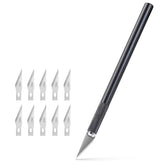 Alu Gravur Skalpell Folien Messer Für Reparatur Werkzeuge 10 x Klingen Deli 2102