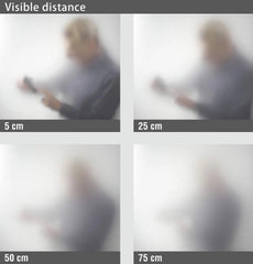 4,26€/m² Satinierte Milchglasfolie Sichtschutz Büro selbstklebend Weiss / Frostet 122cm