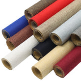 14,50€/m² Selbstklebende 100% Leinen Stoff für Möbel Türen Haushalt Hobby Handarbeiten