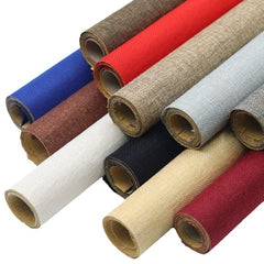 14,50€/m² Selbstklebende 100% Leinen Stoff für Möbel Türen Haushalt Hobby Handarbeiten