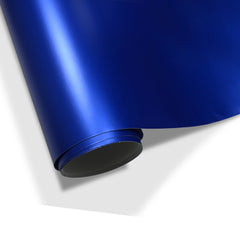 10,90/€m² Autofolie Blau Chrom Matt Metallic mit Luftkanäle Car Wrapping METERWARE