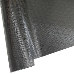24€/m² Hex Carbon Honigwaben Schwarz Autofolie mit Luftkanäle 3D Car Wrapping METERWARE