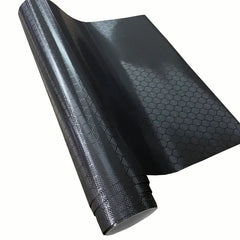 24€/m² Hex Carbon Honigwaben Schwarz Autofolie mit Luftkanäle 3D Car Wrapping METERWARE