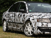 7,90€/m² Camouflage Autofolie mit Luftkanäle Schwarz Weiß Grau, Car Wrapping #6