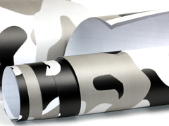 7,90€/m² Camouflage Autofolie mit Luftkanäle Schwarz Weiß Grau, Car Wrapping #6