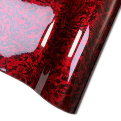 24€/m² Forged Carbon 3D Rot Autofolie Glänzend Geschmiedet PET Auto Car Wrapping 100cm x 152cm METERWARE