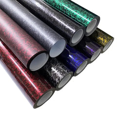 24€/m² Forged Carbon 3D Schwarz Autofolie Glänzend Geschmiedet PET Auto Car Wrapping 100cm x 152cm METERWARE