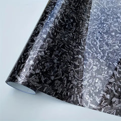 24€/m² Forged Carbon 3D Schwarz Autofolie Glänzend Geschmiedet PET Auto Car Wrapping 100cm x 152cm METERWARE