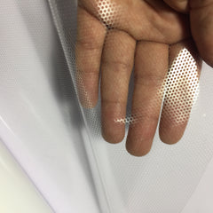 9.29€/m² One Way Vision Folie Lochfolie für Digitaldruck Sichtschutzfolie Transparent 127