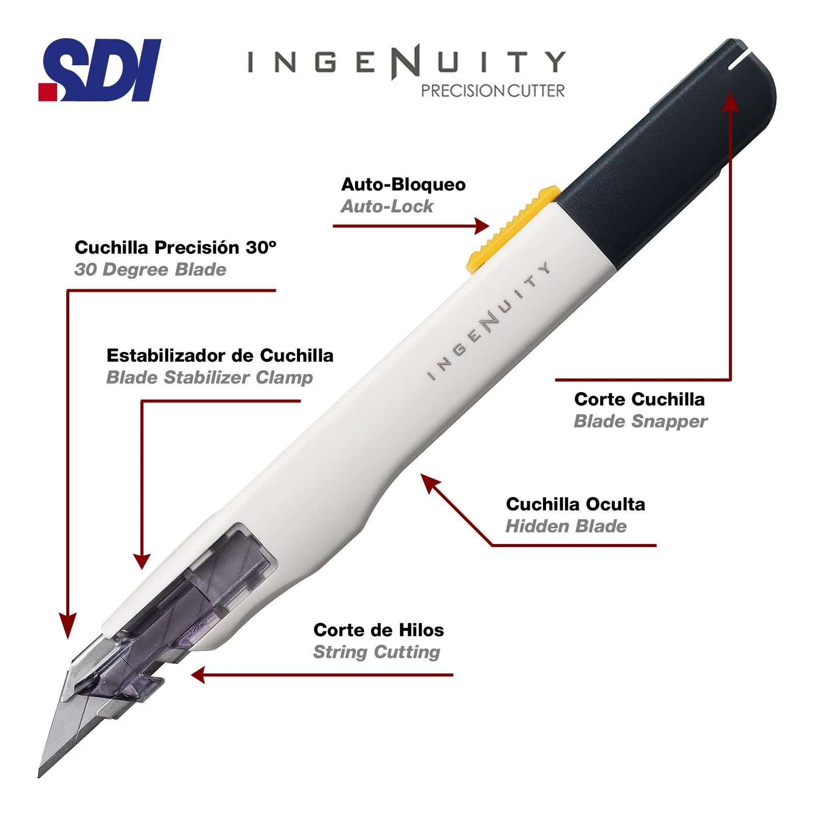 SDI - INGENUITY 30° Professionelles Cuttermesser 0443C