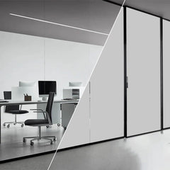 4,26€/m² Satinierte Milchglasfolie Sichtschutz Büro selbstklebend Weiss / Frostet 122cm