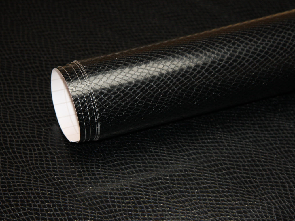 7,60€/m² Schlangenleder Optik schwarz Auto Folie selbstklebend Car Wrapping